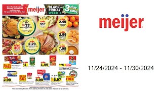 Meijer Weekly Ad US  11242024  11302024 [upl. by Deelaw47]