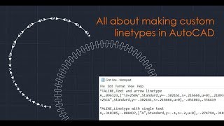 How to make custom linetypes in AutoCAD  Part 2 of 2 [upl. by Nainatrad235]