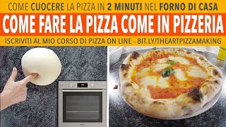 Come Fare La Pizza Napoletana In Casa  Metodo Combo Padella Grill 2 Minuti  Ricetta [upl. by Enyr]