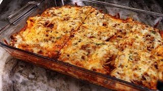 The Secret To Make The BEST Baked Spaghetti  Cheesy Baked Spaghetti Recipe [upl. by Earized]