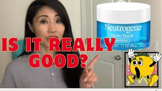 Neutrogena Hydro Boost Face Moisturizer with Hyaluronic Acid Water Gel Face Lotion Review [upl. by Aliahkim]