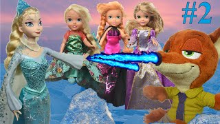 Anna and Elsa Fairytale Toddlers Story of the 3 Little Princesses 2 Rapunzel Toys and Dolls [upl. by Torie]