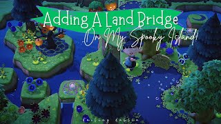 Decorating A Land Bridge On My Spooky Island  Animal Crossing New Horizons [upl. by Virginia631]