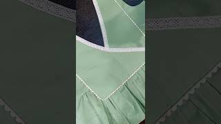 Neck Design for Gathered Dress shorts needlegirl [upl. by Chilcote986]