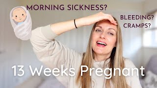 13 WEEKS PREGNANT  PREGNANCY UPDATE  FIRST TRIMESTER SIGNS amp SYMPTOMS  PREGNANCY VLOG Rebecca [upl. by Clapper]