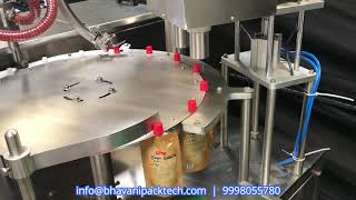 Spout Pouch Filling Machine  Spout Pouch Packing Machine  Pouch Filling  Bhavani Engineering Work [upl. by Vashtee504]