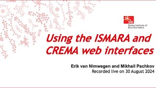 Using the ISMARA and CREMA web interfaces [upl. by Savannah]