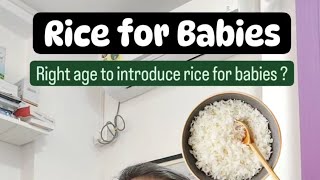 Rice for Babies Keeping it Safe and Simple  Dr Pasunuti Sumanth [upl. by Ailaroc743]