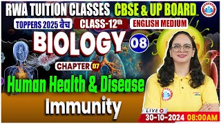 Class 12 Biology Chapter 7 Human Health And Disease  Immunity  12th Biology Imp Topics By RWA [upl. by Deborah]