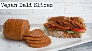 Vegan Deli Meat Slices  How to Vegan Ham  Tofurkey Style [upl. by Imuyam445]