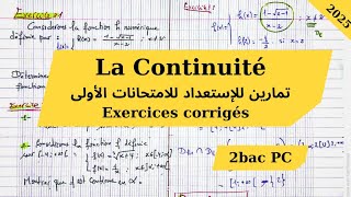 Continuité 2bac Exercices corrigés trucs ✅ [upl. by Branca]