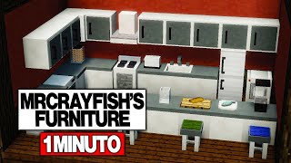 MrCrayFishs Furniture Mod en 1 Minuto  Mod de Muebles y Decoración 🪑 [upl. by Hinch133]