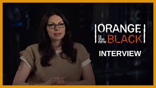 Laura Prepon Orange Is the New Black Interview [upl. by Barren]