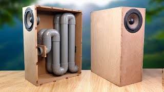 DIY Very Powerful Subwoofer with PVC pipe  powerful bass [upl. by Anayad]