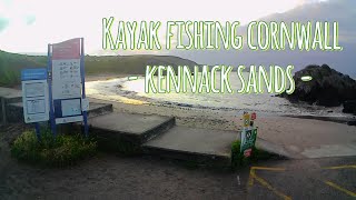 Kayak Fishing Cornwall  Launching and fishing at Kennack Sands [upl. by Neellok]