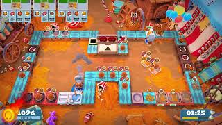 Overcooked 2  Carnival of Chaos 11 1 player Score 2568 [upl. by Gibbeon]