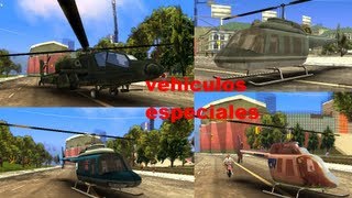 GTA LCS GameSaves Hunter Maverick LCPD Maverick VCN Maverick y Autobús [upl. by Yetta74]