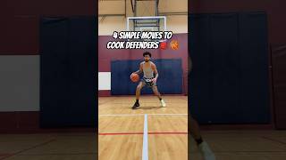 4 SIMPLE BASKETBALL MOVES 🏀🎒 basketball shorts trending viral [upl. by Nellie632]