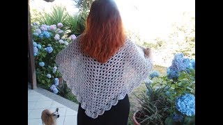 SCIALLE o PONCHO alluncinetto TUTORIAL anche principianti [upl. by Ahseena]