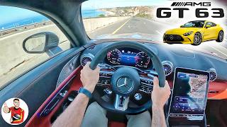 Heavier Hitting  2024 MercedesAMG GT 63 Coupe Drive Review POV [upl. by Yhtomit]