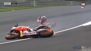 Dani Pedrosa Crashes motogp [upl. by Kaitlin278]