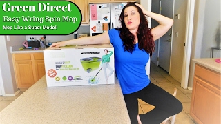 HOW TO USE GREEN DIRECT SPIN MOP I Tutorial and Review [upl. by Amalie]