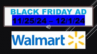 WALMART BLACK FRIDAY AD 112524  12124 [upl. by Yardley]