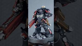 Black Templar Heavy Intercessor Sergeant painting process warhammer warhammer40k miniature 40k [upl. by Minoru706]