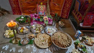 Lakhi pujo vlog  maa ar ami mile kibhabe pujo korlum [upl. by Asiral]