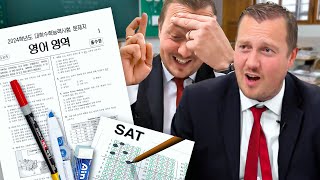 British Headmaster tries Korea’s Infamous English SAT [upl. by Sulienroc]