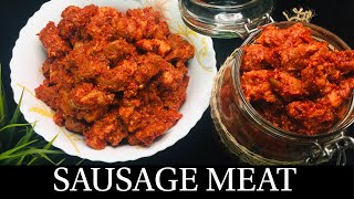 GOAN PORK SAUSAGE RECIPE HOMEMADE CHORIS MAAS SAUSAGE IN A BOTTLE GOAN RECIPES BY NATASHA [upl. by Okikuy233]