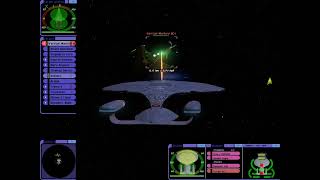 Galaxy Class vs Vertical Warbird  REv12UE  Star Trek Bridge Commander [upl. by Yesdnik]