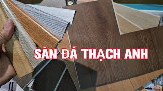 Sàn đá thạch anh  sàn nhựa vân gỗ [upl. by Irrok]