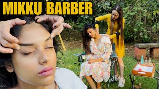 Asmr Deep tissue head massage therapy  Nature Resort by Mikku barber to Katha  Relief from Anxiety [upl. by Liza]