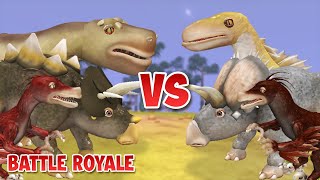 Dino Face Off Battle Royale S5  Dino Face Off S5  SPORE [upl. by Yrekcaz]