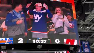 New York Islanders preseason goal horn at UBS Arena [upl. by Atinod]