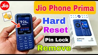 Jio Phone Prima Hard Reset  Jio F491H Pin Lock Remove Without Pc [upl. by Eilram]