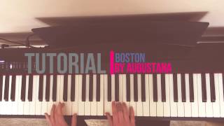 Boston by Augustana  Piano Tutorial [upl. by Nessa164]