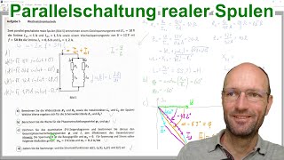 Widerstand und Induktivität von zwei parallel geschalteten Spulen aus Strom und Spannung ausrechnen [upl. by Monti]