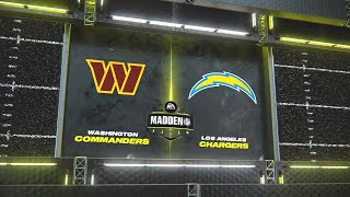 Madden NFL 24  Washington Commanders Vs Los Angeles Chargers Simulation PS5 Madden 25 Rosters [upl. by Leba]