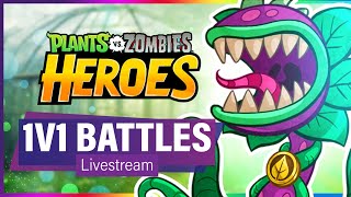 PVZ HEROES 1v1 Battles ft Viewers  Plants vs Zombies Heroes [upl. by Eelibuj]