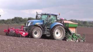 Ploughing amp Sowing with New Holland T7030 Tractors [upl. by Atteval498]