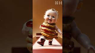 Adorable Baby Fashion ShowquotBaby Fashion Show Meets Fast Food Fun🍟 babyfashionshow FastFoodLovers [upl. by Anatola229]