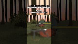 First German Attack on Westerplatte history ww2 poland germany countryballs animation gdansk [upl. by Penrod]