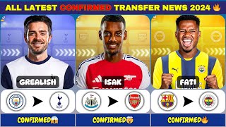 ALL LATEST CONFIRMED TRANSFER NEWS 2024 ISAK TO ARSENAL ✅🔥 [upl. by Dorisa97]