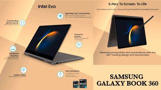 SAMSUNG Galaxy Book3 360 EVO AMOLED Intel Core i5 13th Gen 1340P  16 GB512 GB SSDWindows 11 [upl. by Ik812]