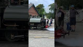 An enfaced Sir Haydn leaving Tywyn Wharf train [upl. by Adni]