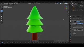 3D low poly tree  blender [upl. by Frederigo]