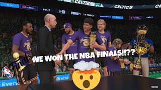 WE WON THE NBA FINALS I SIMULATED TO THE NBA FINALS [upl. by Nosittam]