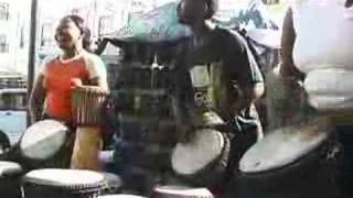 CapeTownDrummers at Greenmarket Square African Footage 6 [upl. by Pulling835]